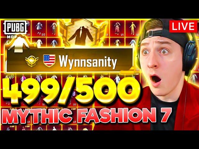 MYTHIC FASHION 7 CRATE OPENING LIVE! PUBG MOBILE