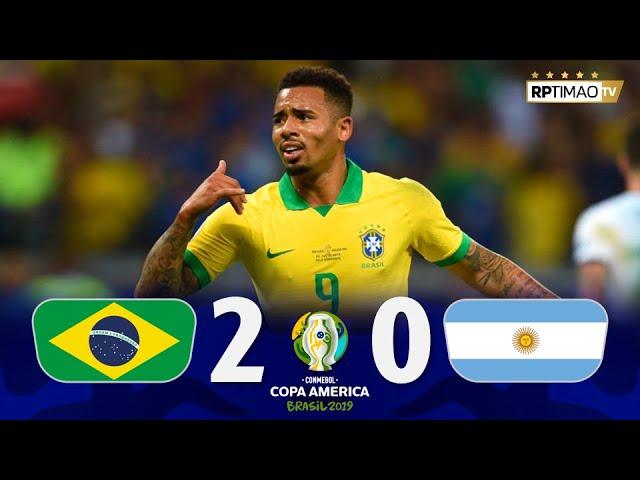 Brasil 2 x 0 Argentina ● 2019 Copa América Semifinal Extended Goals & Highlights ᴴᴰ