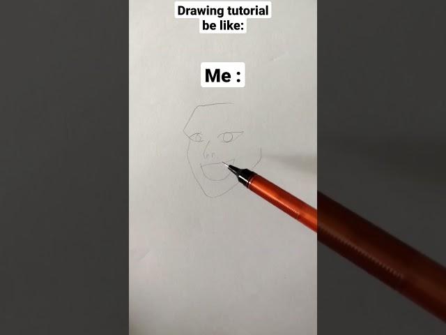 Drawing tutorial be like #shorts #trending #viral #ytshorts #youtube #tiktok #art