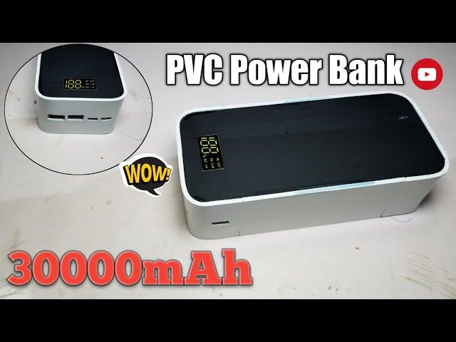 How to make Power Bank from PVC pipe at home|DIY Power Bank PVC Pipe