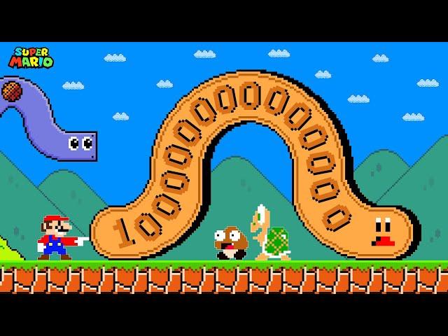 What if Everything Mario Touches Turned into WORMS in Super Mario Bros?