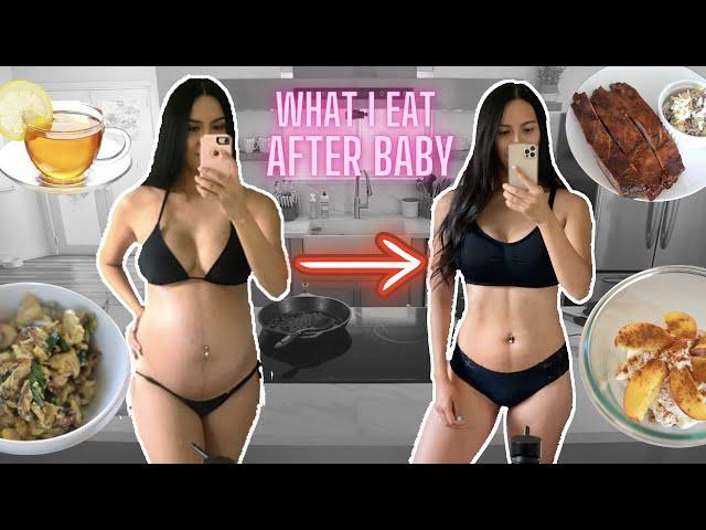 WHAT I EAT IN A DAY | POSTPARTUM AFTER BABY