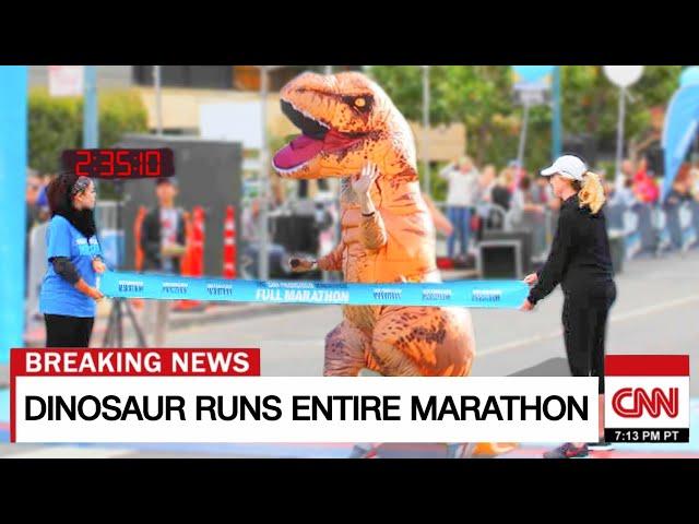 I Ran a Marathon in a Dinosaur Suit