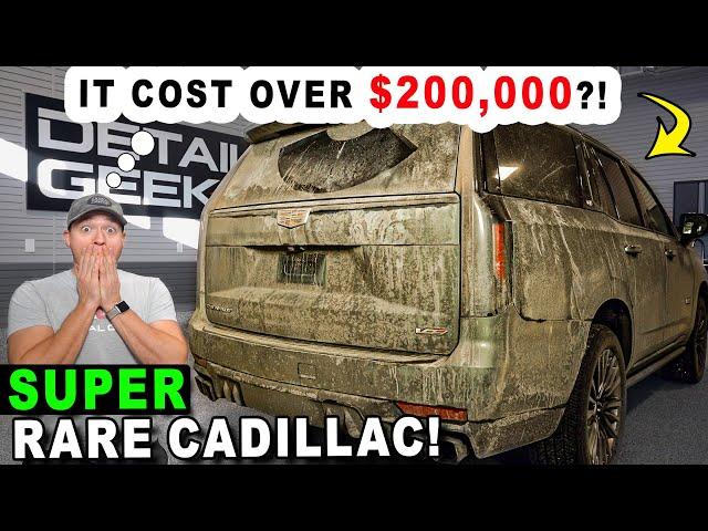 Cleaning The Most POWERFUL and EXPENSIVE Cadillac Ever!