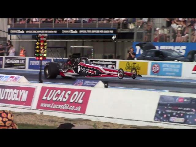 Silvio Strauch Wheelstand - Santa Pod Euro Finals 2023