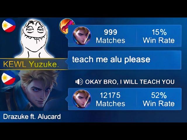 I PRETEND NUB AND MY TEAMMATES TEACH ME PLAY ALUCARD!! (OPEN MIC) - SHOCKING ENDING LAUGHTRIP! 