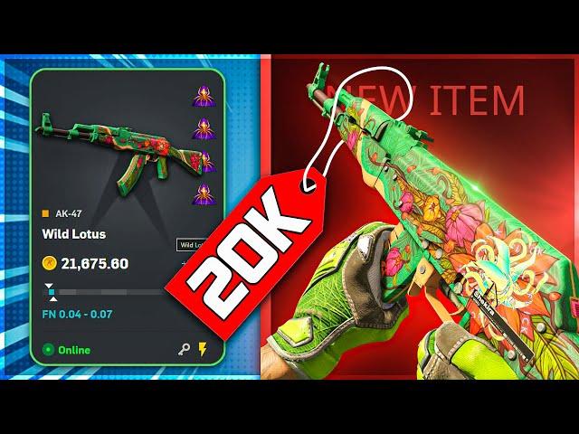 I Got My DREAM $20,000 AK-47 WILD LOTUS FACTORY NEW!!