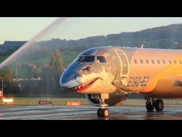 Embraer E190-E2 landet in Altenrhein St. Gallen: People's Viennaline kauft ein neues Flugzeug