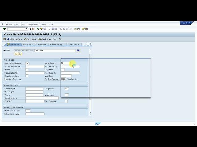 Material master || Material group|| MRP Controller|| SAP MM Material Master Creation
