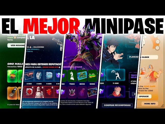 Todos los MINI PASES del PEOR al MEJOR en Fortnite