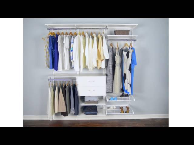 Organized Living freedomRail | A Truly Adjustable Closet Storage System