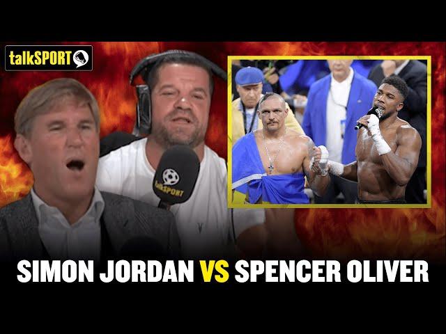 Simon Jordan took Spencer Oliver to task over his “sycophantic” comments to AJ after his Usyk loss