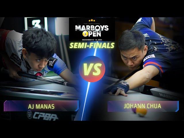 AJ MANAS VS  JOHANN CHUA | QUARTER-FINALS | MARBOYS OPEN 2024 #highlights