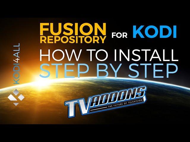 How to install Kodi Fusion repository setup step by step tutorial