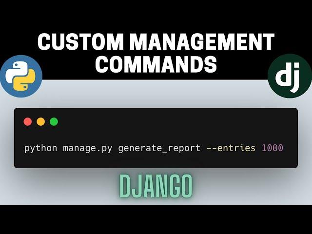 How to Create Custom Management Command in Django | Handling Arguments | Full Tutorial with Examples