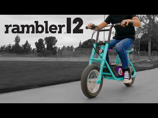 Razor presents: Rambler 12 electric mini-bike