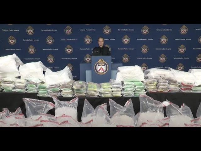 @TorontoPolice News Conference | Significant Drug Seizure Investigation | Thurs. Nov. 17 2022 1100h