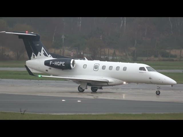 F-HGPE EMBRAER 300 DEPARTING OFF FARNBOROUGH EGLF RUNWAY 06 18-12