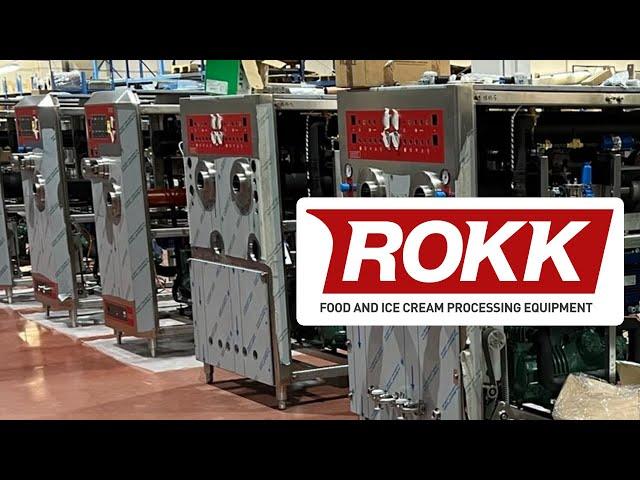 ROKK Factory - Ice Cream Continuous Freezers - Assembly Line