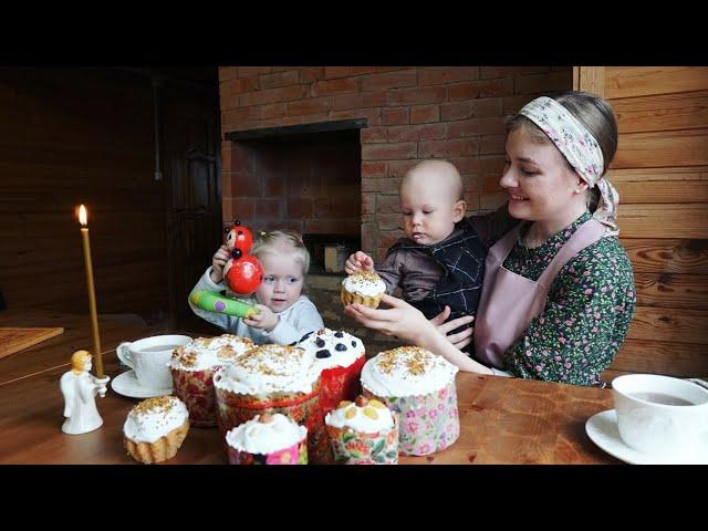 RUSSIAN EASTER cakes in village. Recipe + ASMR sounds