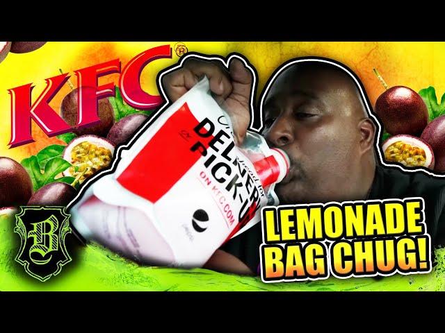 New! KFC Tropical Passionfruit Lemonade Bag Chug