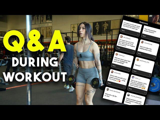 Gym Vlog and Answering Followers Questions