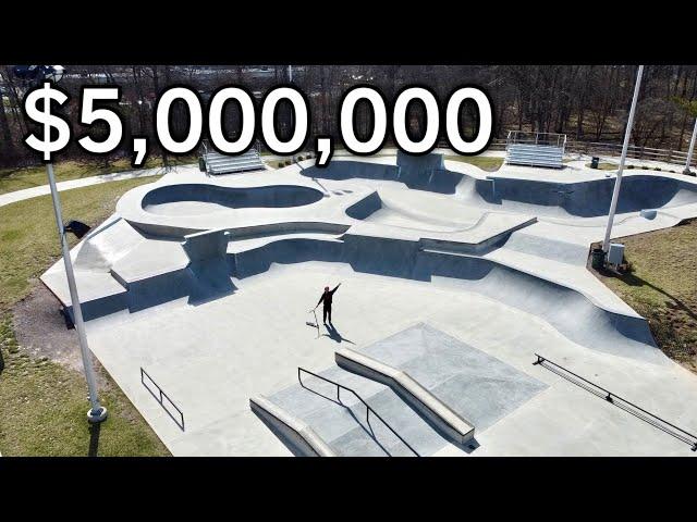 RIDING $5 MILLION SKATEPARK ALONE!