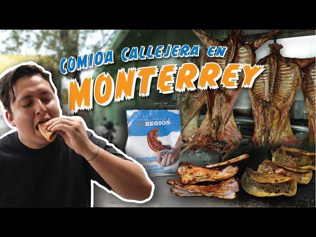 Comida CALLEJERA en Monterrey, comiendo en Monterrey.