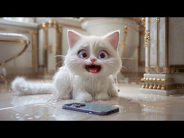 Cat Uses Mobile Device |Cheeno cat use mobile #cat #mobile #whitecat #cutecat