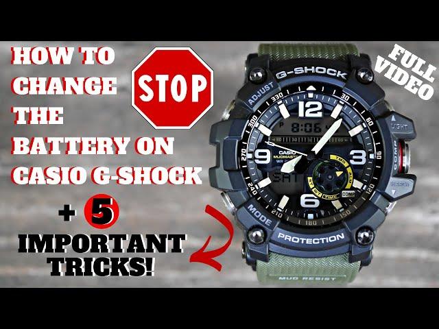 CASIO G-SHOCK HOW TO CHANGE THE BATTERY (+5 TRICKS)