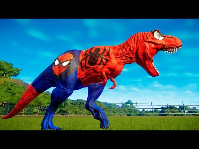 NEW! Rex Spiderman VS I-Rex  Jurassic World Evolution