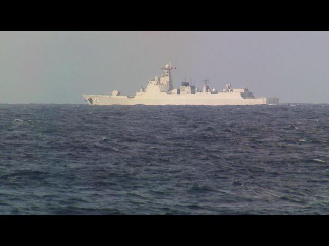 HMCS Ottawa receives radio call from Chinese Navy vessel on mission in the South China Sea