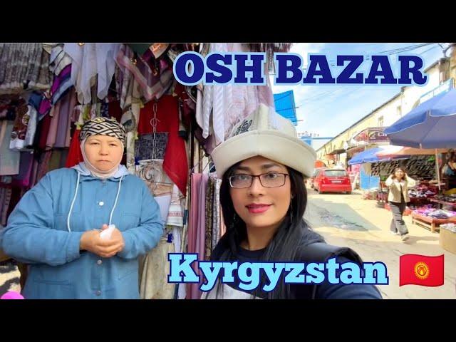 Osh Bazaar Market in Bishkek Kyrgyzstan 