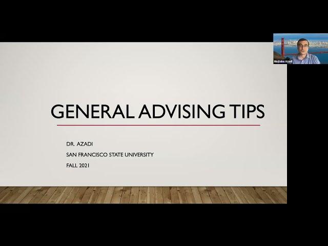 Academic advising tips for undergraduate and graduate students