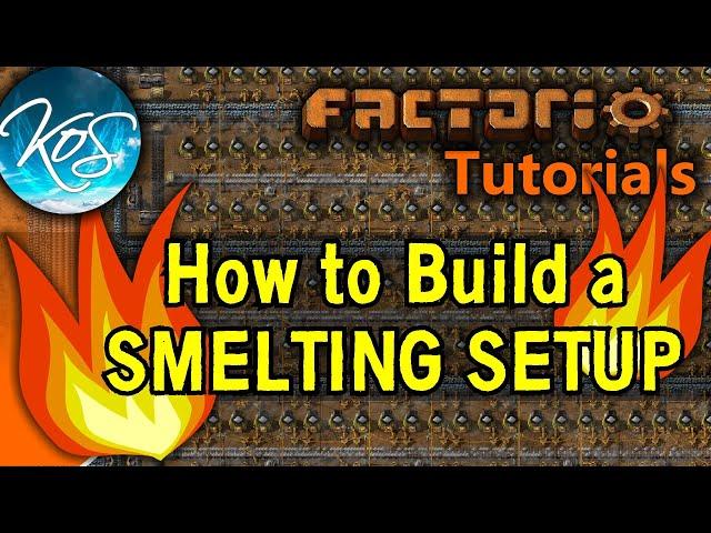 Factorio: HOW TO BUILD A SMELTING SETUP - Tutorial, guide