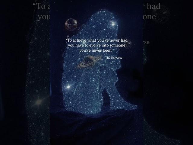 To achieve what you’ve never had…