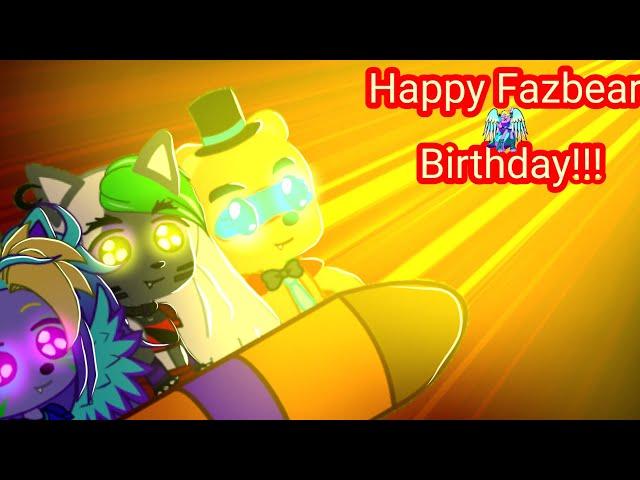 (Gacha club/Fnaf) Freddy and Roxy sing happy Fazbear birthday to Foxy and Lynn 3! (Birthday special)