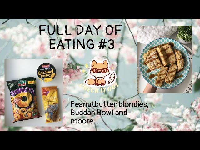 Full day of eating #3 - peanutbutter blondies and more | Anorexia Recovery