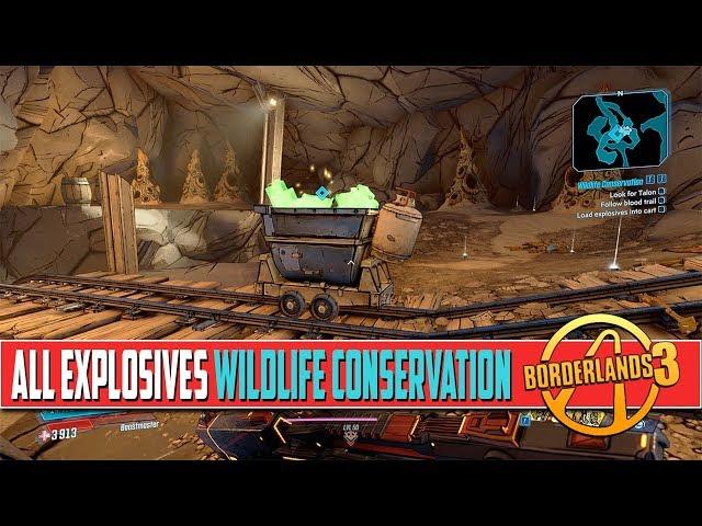 All Explosive Locations Wildlife Conservation Borderlands 3