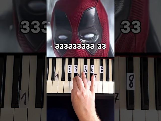 Bye Bye Bye Nsync Deadpool - Piano Tutorial