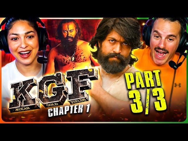 K.G.F.: CHAPTER 1 Movie Reaction Part 3/3! | Yash | Srinidhi Shetty | Ramachandra Raju
