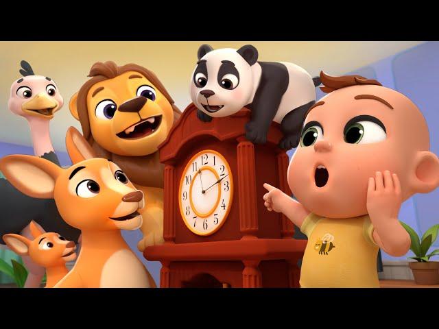 Hickory Dickory Dock with Jungle Animals | Lalafun Nursery Rhymes & Kids Songs