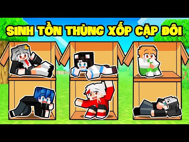 SAMMY THỬ THÁCH 24H SINH TỒN THÙNG XỐP CẶP ĐÔI SIÊU ĐÁNG YÊU TRONG MINECRAFT