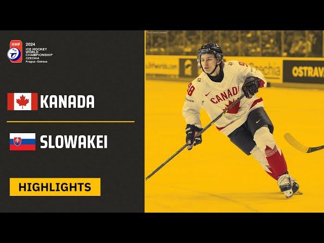 Kanada vs. Slowakei | Highlights - Viertelfinale, Eishockey-WM 2024 | SDTV Eishockey