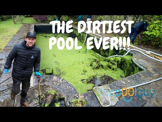 Cleaning Grandma's Filthiest Pool -Incredible Transformation