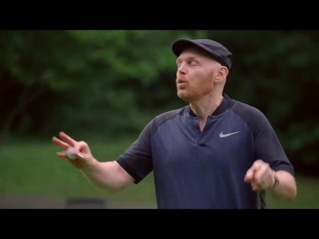 Billy Burr teaches Petey Holmes how to golf