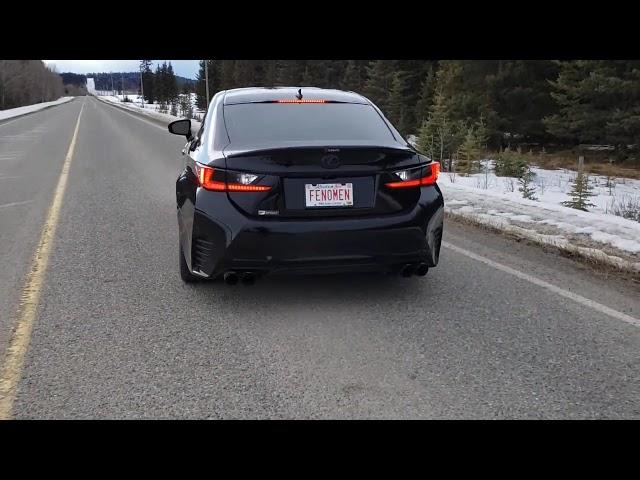 Lexus RC 350 Muffler Delete Exhaust Sound and Launch Control