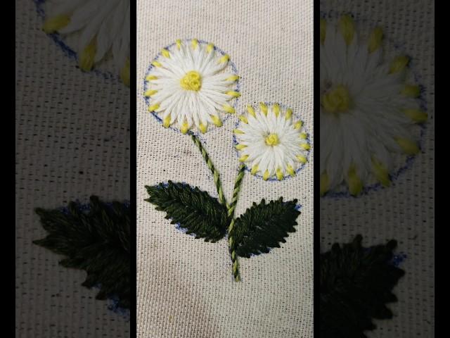 very cute flower design#lazydaizystich #embroidery #embroiderytutorial