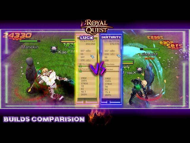 Royal Quest | Assassin Builds Comparision  Luck & Dexterity