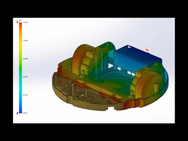 SOLIDWORKS Plastics - Mold Flow Animation